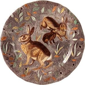 1 Luncheon plate Rabbit